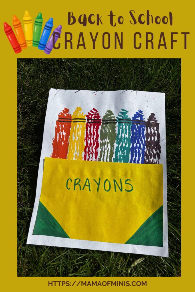 Crayon Back to School Craft